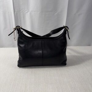 Giani Bernini Black Smooth  Leather Shoulder Bag